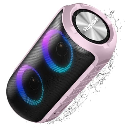 Hupoaf 20W Portable Bluetooth Speaker with Dual Drivers & Stereo Bass