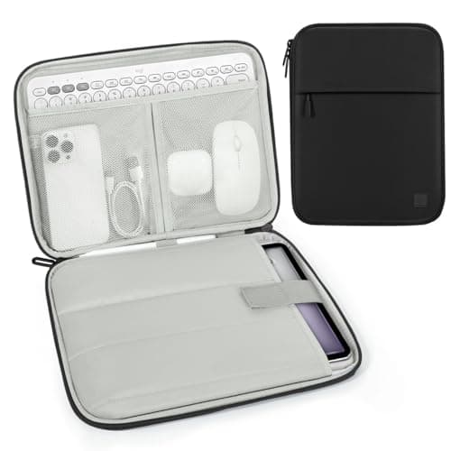 Dadanism 13 Inch Tablet Sleeve Padded Carrying Case, Black
