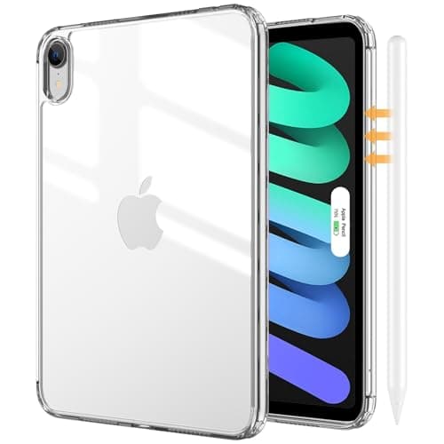 ProCase Clear Back Case for iPad Mini 7(A17 Pro)/ iPad Mini 6 -Clear