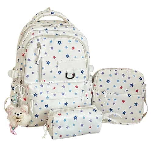 Travel Backpack 3-Piece Set Spacious Outdoor Student Daypack