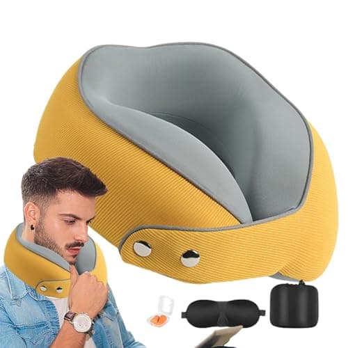 Samuliy Travel Neck Pillow Breathable, Removable