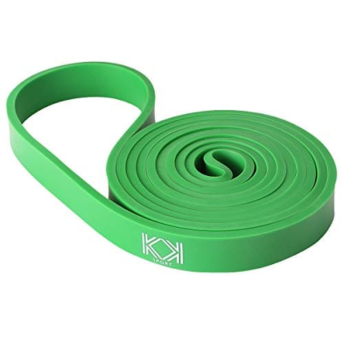 KK Resistance bands for men and women fitness band (25 – 50 lbs) pull up resistance bands Suitable for home, gym workout exercise flexibility and strength training .(Green: 25 – 50 lbs)