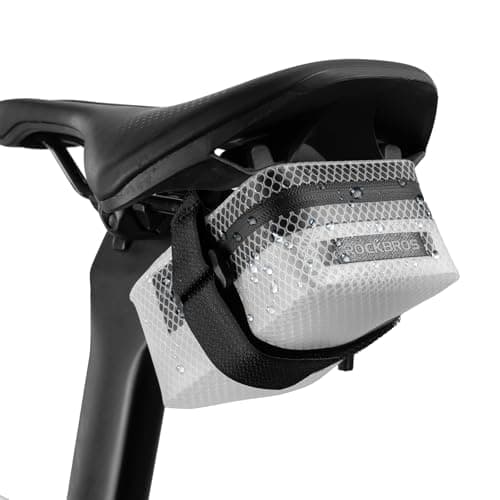 ROCKBROS Bike Saddle Bag Waterproof, 48g Lightweight, 0.4L