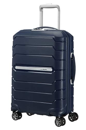 Samsonite Flux - Spinner S, Expandable Hand Luggage, 55 cm, 37/44 L, Navy Blue (Navy Blue)