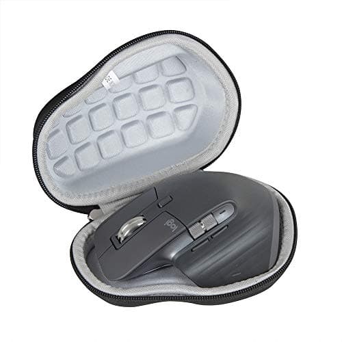 Hermitshell Hard Carrying Case for Logitech MX Master 3 Advanced Wireless Mouse (Compact Version 2.0) (Black), Black, Modern, Black, Modern