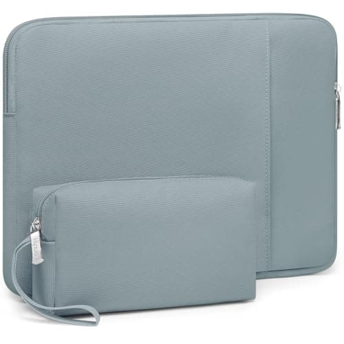 HYZUO 13.3-14 Inch Laptop Case Sleeve Bag Set for MacBook Pro, Ash Blue