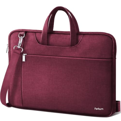 Ferkurn Laptop Bag Case for Women Men Messenger Briefcase, 15 15.6 16 inch