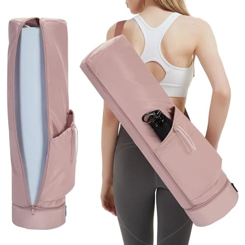 sportsnew Yoga Mat Bag Full Zip Pilates Bag with Adjustable Carring Strap