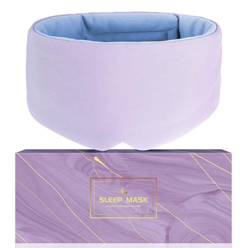 Aosun Sleep Mask, 100% Blackout Eye Mask for Women and Men, Eye Mask for Sleeping with Adjustable Strap, Large in Size, Blindfold for All Night Sleep