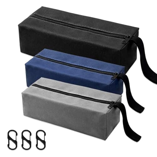 Gobiufy 3 Pcs Multipurpose Zipper Small Tool Bags Small Tool Pouch Set