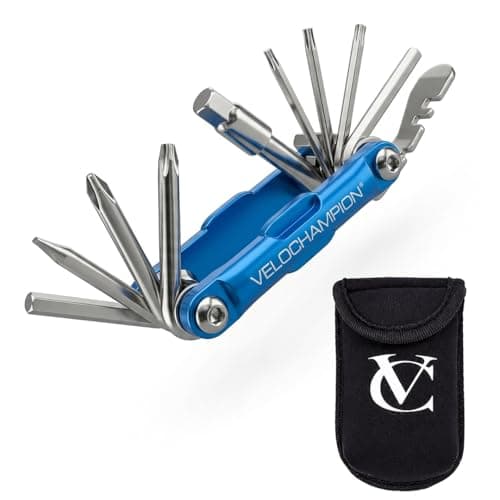 VeloChampion 14in1 Mini Bike Multi Tool Kit with Neoprene Storage Case
