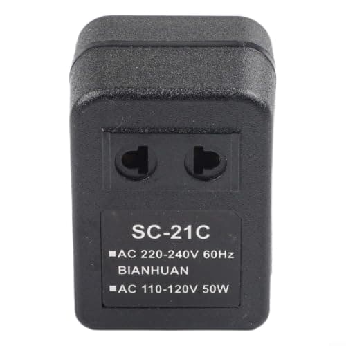 Compact Step Down Transformer 220V to 110V 50W AC Voltage Converter for Travel and US Gadgets