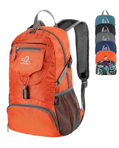 Waterfly Ultra Lightweight Foldable Backpack: 20L Packable Rucksack