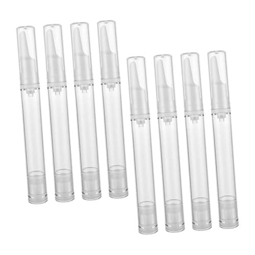 Ipetboom 8 Pack 15ml Plastic Airless Pump Eye Cream Bottles, Refillable Vacuum Containers for Moisturisers and Creams, Portable Cosmetic Dispensers for Travel
