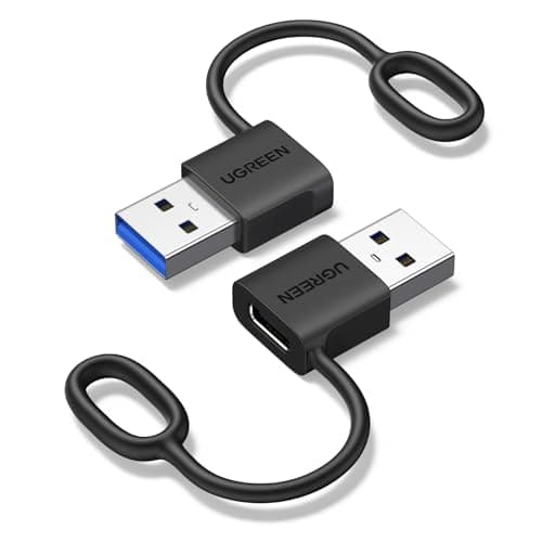 UGREEN 10Gbps USB to USB C Adapter 2 Pack for iPhone, Apple Watch, Samsung