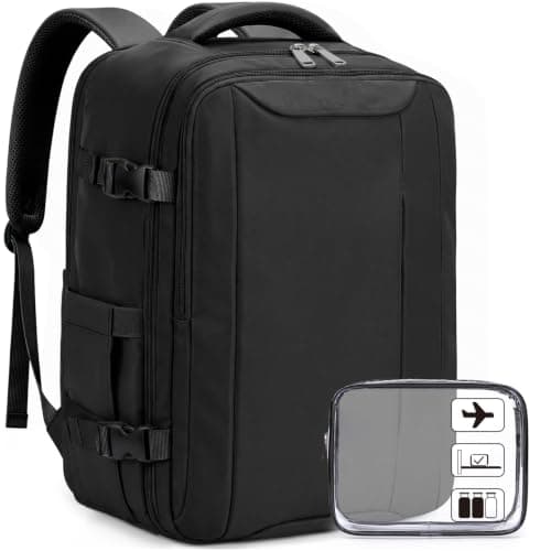 Xkdoai for Easyjet Cabin Bag 45x36x20,Backpack with TSA Approved Clear Bag