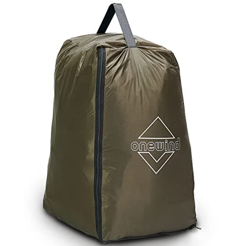 Onewind Premium Boot Bag, Lightweight and Compact Boot Storage Solution for Skiing, Camping and Hiking, OD Green
