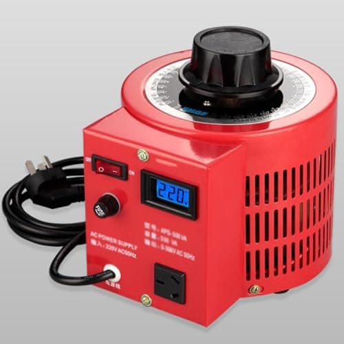 Variable Transformer Ac Voltage Regulator Transformer Converter 500va-3000va Built-in Copper Coil For Power Supply Durable, Versatile, Wide Range Of Applications, 1KVA