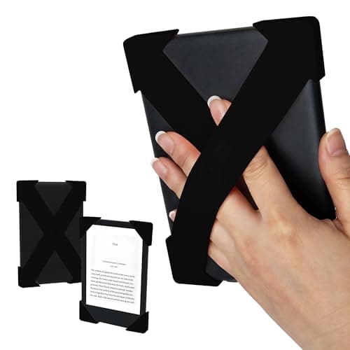 Strapsicle Hand Strap for Kindles & Kobos – Fits Kindle/Paperwhite (6”) Gen 7–10, 6” Kobo – 2 Pack Lightweight Grip – Medium – Black
