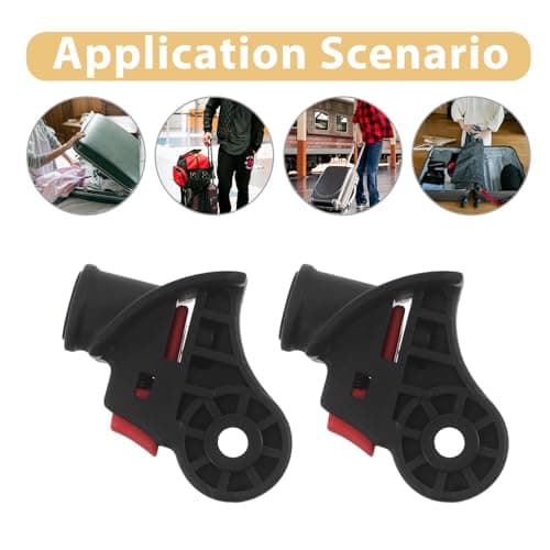 POPETPOP 4pcs Replacement Suitcase Wheels Repair Kit with Plastic Casters and Mounting Hardware, Enhanced Stability and Universal Compatibility for Cabin Luggage and Suitcases with Wheels