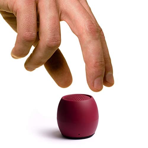 Boompods Zero Mini Bluetooth Speaker - Small Portable Speakers, Burgundy