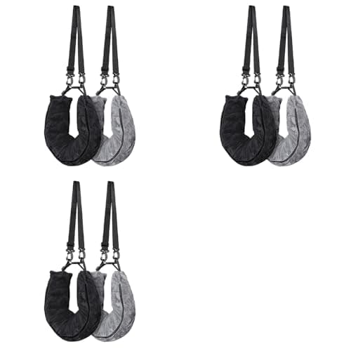 Aundhegrtt 6Pack Stuffable Travel Pillow for Extra Luggage, Velvet Travel Neck Pillow with Adjustable Neck Size, Fits About Travel