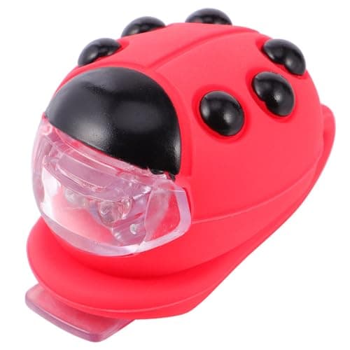 Red Waterproof Bike Light Front Head Lamp for Helmet and Bike