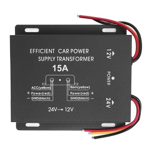 ANGGREK 24V to 12V DC Voltage Converter, Metal Metal Housing with
