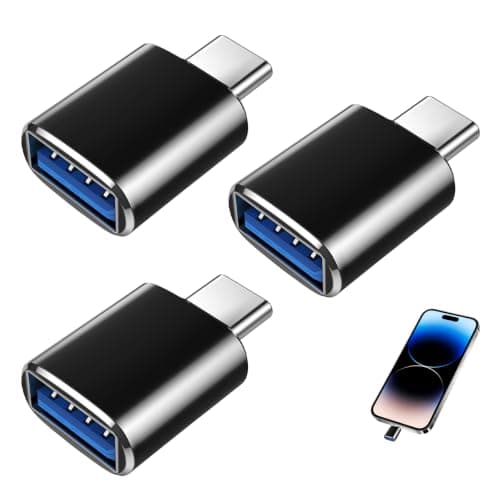 KUTKE 3 Pack USB C to USB Adapter,USB C Male to USB 3.0 Female Adapter