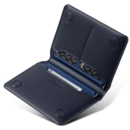 VULKIT Leather Passport Holder RFID Blocking Compact Passport Wallet