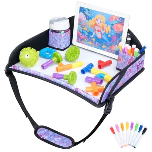 INFANZIA Kids Travel Tray for Car Seat, Road Trip Activities for kids