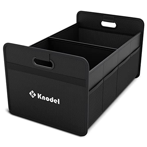 K KNODEL Car Boot Organiser, Foldable Car Boot Storage (Medium, Black)