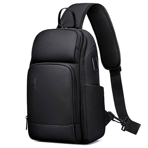 FENRUIEN Sling Chest Bag Holiday Essentials Cross Body Shoulder Bag for Men