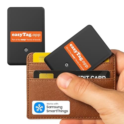 easyTag Wallet Card Tracker (2 Pack), Compatible with Samsung SmartThings
