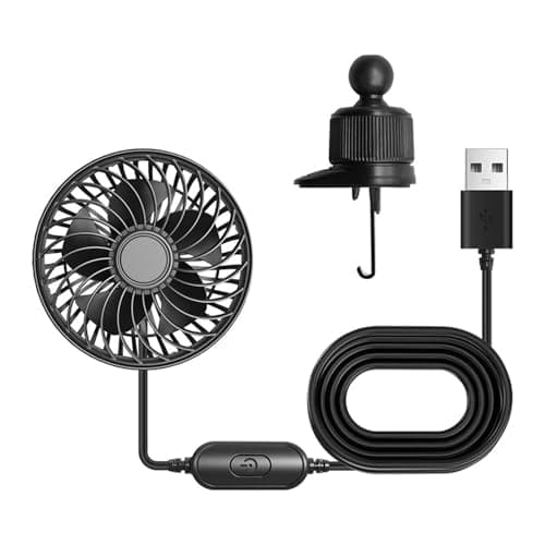 Efficiency USB Car Vent Fan Fast Cooling Solution Portable Cooling Clip Fan for Hot Days Road Trip Car Vent Exhaust Coolers