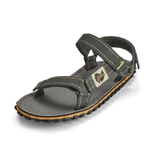 Gumbies Tracker Sandals | Unisex Contoured Adventure Sandals with Adjustable Recycled Straps & Recycled Rubber Outsole | Lightweight, Supportive Outdoor Footwear | Grey | EU 46