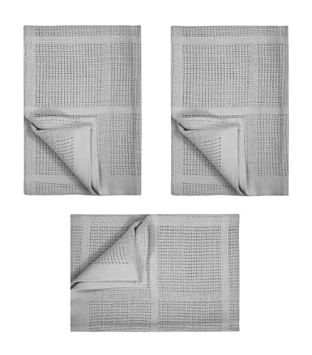Pack of 3 Newborn Baby Girl Boy Unisex Extra Soft Light Weight Cellular Blankets| 100% Cotton Machine Washable| Fits for Moses Basket Pram Crib Travel Car Home| 70 X90 CM Economy Pack (Grey)