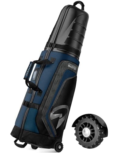 OutdoorMaster Golf Travel Bags for Airlines with Wheels and Hard Case Top