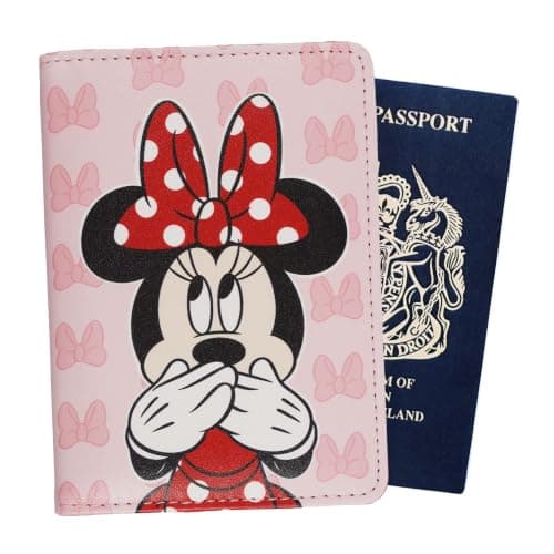 Disney Girls Minnie Mouse Travel Accessories Passport Holder for Airport, Holiday, Travel