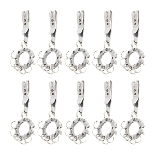 Wudhgslc 10-Pack Circle Belt Clip for Secure & Convenient,Multi-Purpose Portable Pocket Clip for Keys, Flashlights, Knives