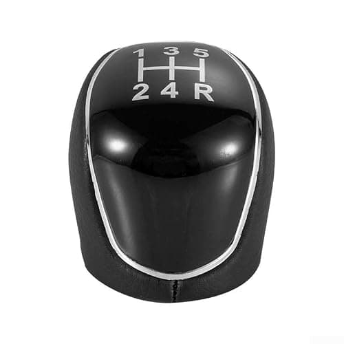 Alloy Shift Knob 3 Adapters 8-12mm Universal Fit(Black 5-speed)