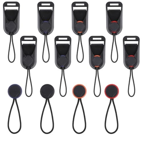ZoeWei Camera Strap Quick Release Buckles, 8 Pack Camera Neck Shoulder Strap Quick Release Loops Clips with 4 Additional Connectors Compatible for DSLR or Mirrorless Camera
