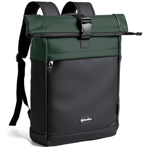 Sylvanthos Waterproof Rolltop Laptop Backpack, Green