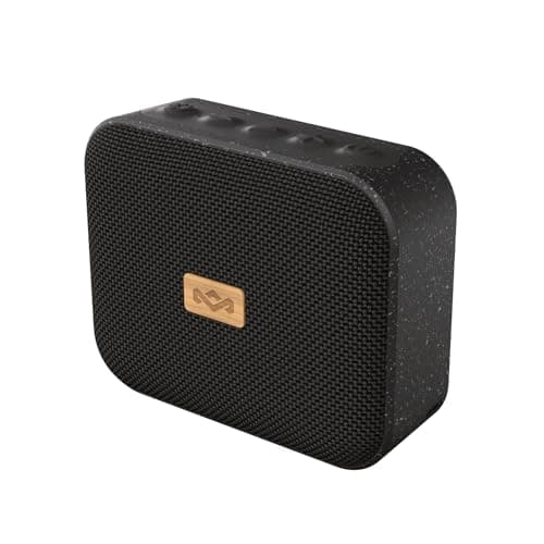 House of Marley Jammin Small Portable Bluetooth Speaker - IPX5, Black