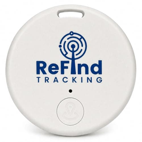 ReFind R2 Smart Tracker for Android and iPhone. Mini GPS Tag Bluetooth 5.0 Key Finder. Alternative for Keys, Pets, Wallets and Luggage (White)