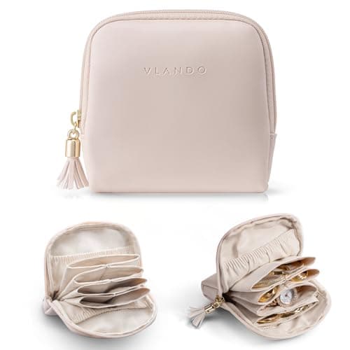 VLANDO Travel Jewellery Box, Portabel Jewellery Pouch, Travel Essential