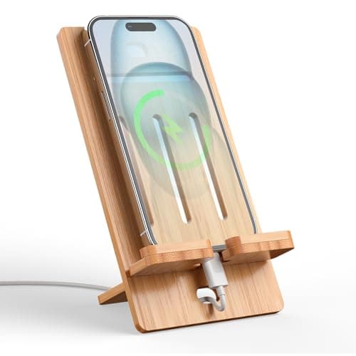 Pezin & Hulin Bamboo Cell Phone Stand,Slim Version-Natural Bamboo