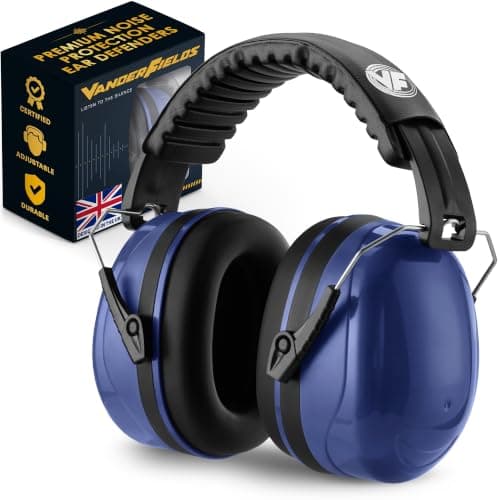 Vanderfields Adult/Teens Ear Defenders, Noise Cancelling, Marine Blue
