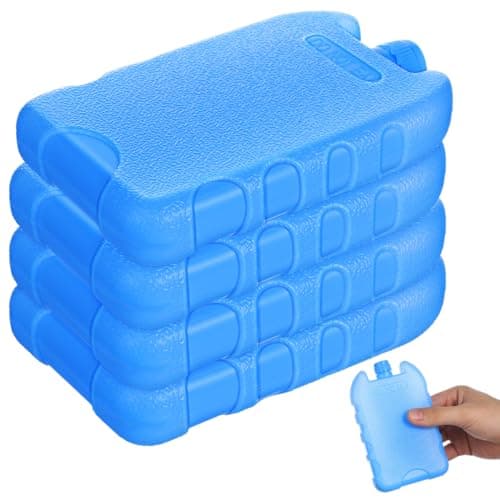 Healvian 4 Pack Ice Packs for Coolers, Freezer Blocks for Lunch Bags