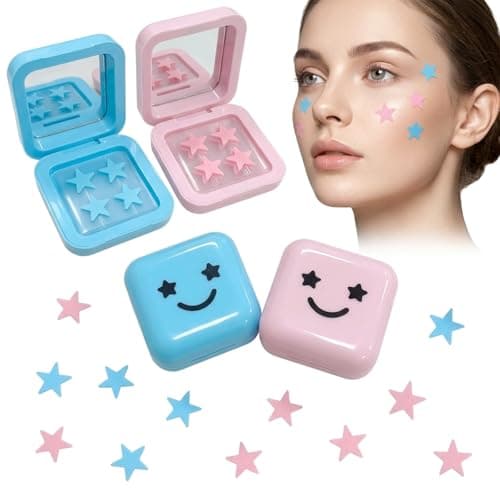 Star Spot Cover Patches 64 Pack with Mirror Cases